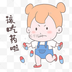 该吃药啦表情手绘卡通可爱萌宠动物表情包灰色小象纳尼什么疑惑疑问