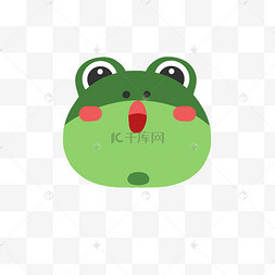 动物造型边框情侣头像粉色青蛙情侣头像蓝色青蛙五指手偶手势插画滑稽