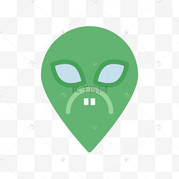 卡通绿色咕噜头图标