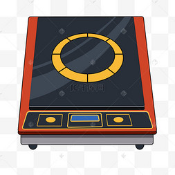 电磁炉的炉子敦煌花纹香炉物品香炉手绘插画psd燃烧气体的炉子卡通