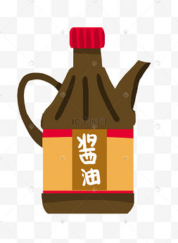 瓶装黑色酱油