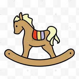 可爱木马素材