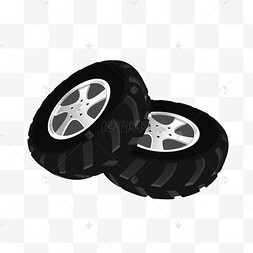 卡通轮胎设计图标