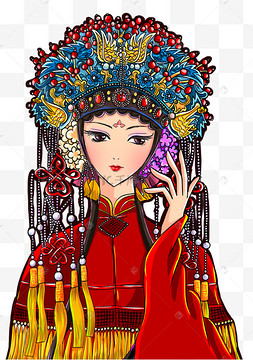 新中式时尚京剧美女