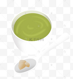 一勺子糖图片_装饰卡通茶水插图
