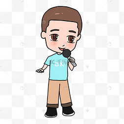 话筒男生