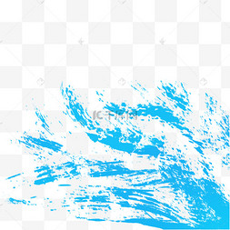 png水痕图片_蓝色效果元素水痕