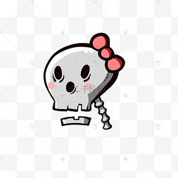 万圣节骷髅头q版骷髅呆萌可爱免17