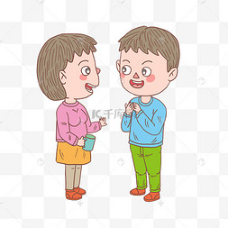 逛街情侣卡通手绘人物抱起情侣手绘人物小情侣卡通手绘人物玩耍小情