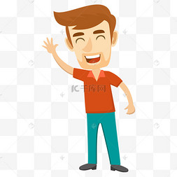 开心的爸爸免抠图