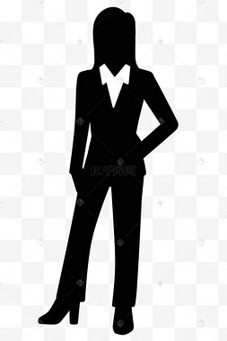 白领人物剪影