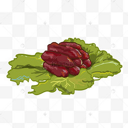 手绘牛肉年货插画棕色的牛肉干美味牛肉干12下一页到页确定