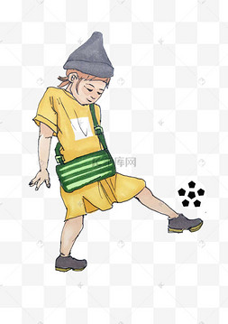 小孩子人物全身免抠插图男孩趴桌子睡觉卡通插画空手道黑带武术人物