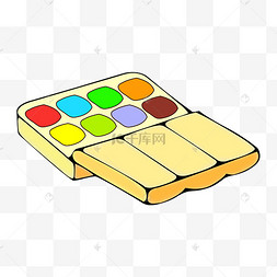 手绘绘画涂料插画