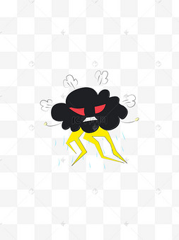 可爱免抠图png卡通猫咪生气发疯表情包夏季高温搞笑表情包夏天晒黑啦