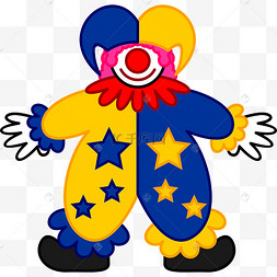 蓝黄两色胖小丑