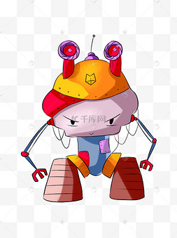 卡通机器人海报