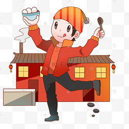卡通汤圆人图片-卡通汤圆人图片素材免费下载-千库网