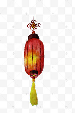 红色古风中国结