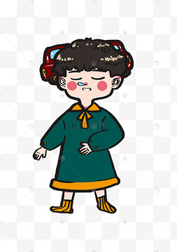 世界睡眠日卡通汽车枕头和漂亮睡