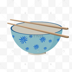 手绘碗筷餐具插画冬至卡通手绘抱着饺子戴着虎头帽子的小男孩和小猪