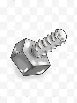 螺丝钉金属png卡通厚涂黑白瓜子可爱png厚涂茶具组合茶杯png卡通手绘