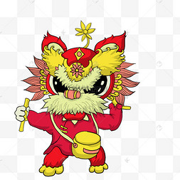 龙狮新年图片-龙狮新年图片素材免费下载-千库网