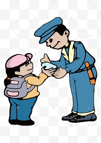 劳动节五一劳动节促销劳动场景爱岗敬业警察卡通形象