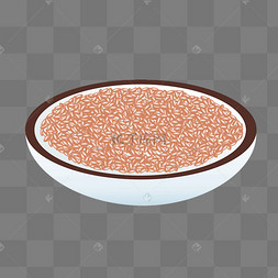 卡通五谷杂粮大米米粒