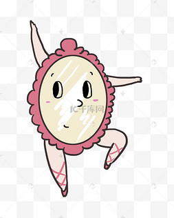 圆形卡通镜子
