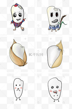 圆润饱满的大米粒组合