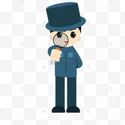 卡通人物小侦探