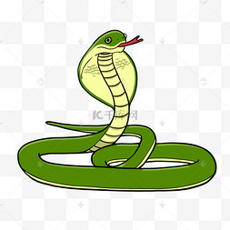 卡通褐色毒蛇眼镜蛇剪贴画毒蛇随地吐痰的卡通人物代表儿童字母表的 v