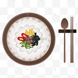 简笔画小清新美食咖喱浓汤美食节冬天四川成都麻辣火锅秋天食补鱼汤
