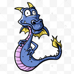 波普美漫蓝色的龙
