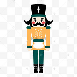 胡桃夹子玩偶卡通玩具店黄绿