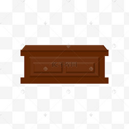葬礼棕色棺材剪贴画