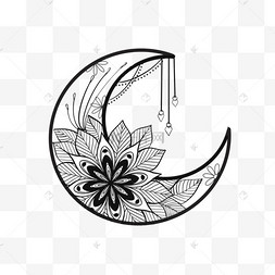 华丽精美庆典月亮复古精美矢量设计花卉卡片诞生花日本十一月生日花