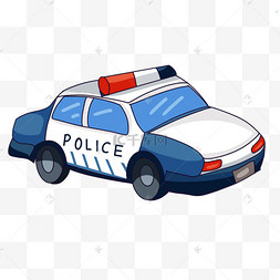 卡通警车剪贴画
