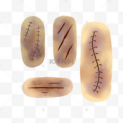 伤口卡通手术伤疤瘀伤雨滴笑脸眼睛紫色绘画可爱1234567下一页到页