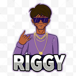 紫色嘻 风格说唱歌手