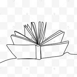 书本线条线条