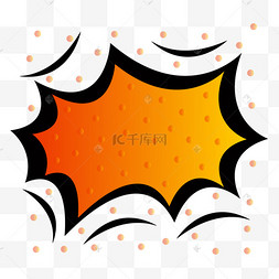 boom砰炸红色爆炸效果边框彩色爆炸黄色粉末爆炸样式促销签矢量图矢量