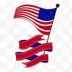 总统日美国星条旗旗帜