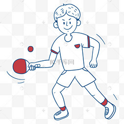 卡通运动小子矢量图