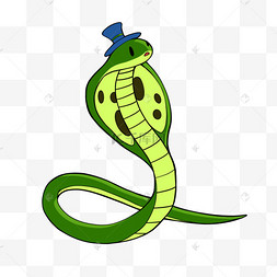 卡通褐色毒蛇眼镜蛇剪贴画毒蛇随地吐痰的卡通人物代表儿童字母表的 v