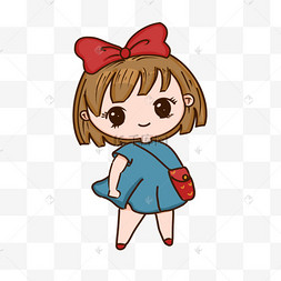 可爱女孩蝴蝶结