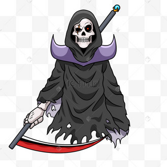 地狱死神恐怖卡通黑色