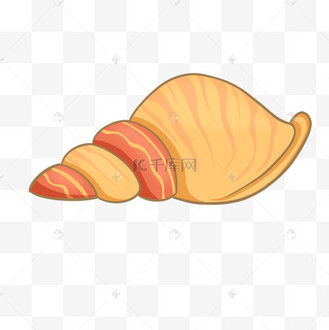 卡通可爱手绘海螺