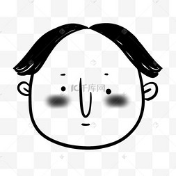 卡通家族头像人脸图片中分